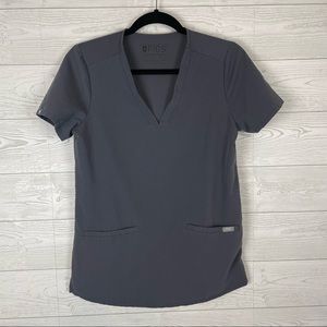 FIGS Casma Scrub Top Gray Size XS